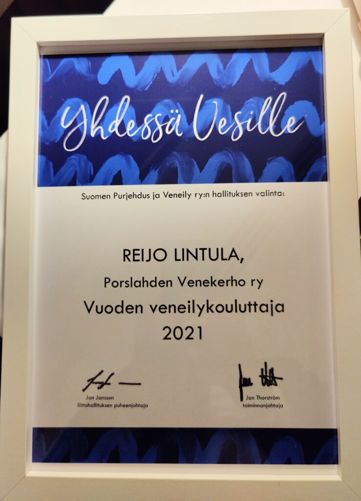 Vuoden veneilykouluttaja 2021